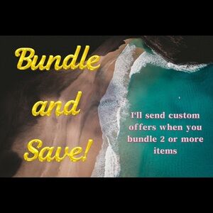Bundle and Save!! Place 2 or more items in a bundle and I’ll send a custom offer